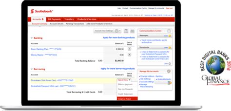 Online Banking @ Scotiabank Canada .
